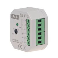 Przekaźnik bistabilny, podtynkowy z wyłącznikiem czasowym, do podświetlanych przycisków 160A/20ms | BIS-410-LED F&F