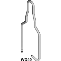 Wieszak z drutu WD40 | 900000 Baks