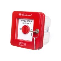 Wyłącznik alarmowy samoczynny p/t z zamkiem WGZp-1s, 2 tory prąd., NC-NO, samoczynny, z zamkiem | 921540 Elektromet