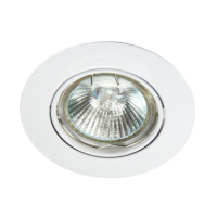 Oprawka halogenowa oczko aluminiowe okrągłe regulowane białe DITO DT02B-W bez gniazda | FF002195.0 Faroform