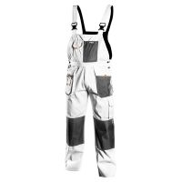 Spodnie robocze na szelkach, białe, HD, rozmiar L/52 NEO | 81-140-L NEO