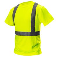 T-shirt ostrzegawczy, żółty, rozmiar L | 81-732-L NEO