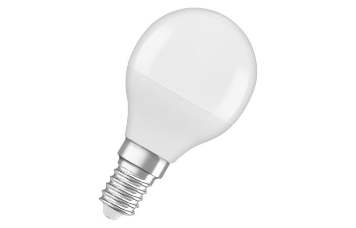 Lampa LED VALUE CL P40 4,9W/827 2700K 470lm E14 FR kulka matowa | 4058075147898 Ledvance