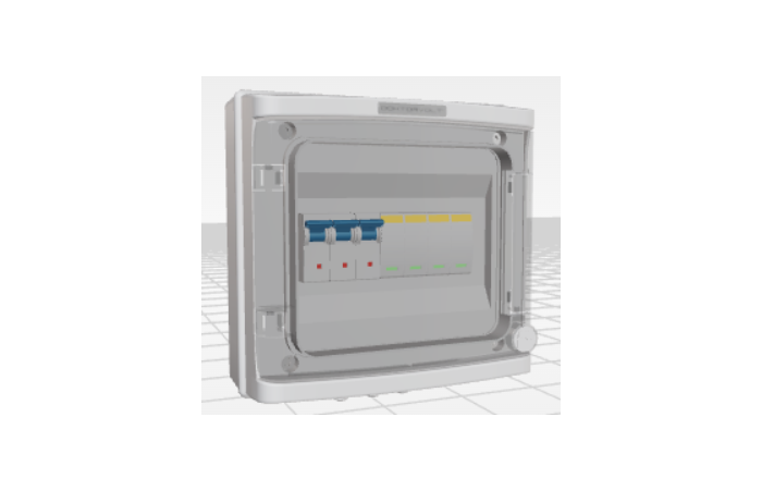 Rozdzielnica PV UV AC Doktorvolt do 18,0kW 3-fazowa 1xB25 3p 1x ochronnik T1+T2, zalecany kabel 5x6m | DV-1345-FOT Doktorvolt