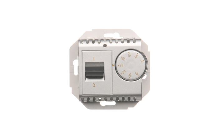 Regulator temperatury z czujnikiem wewnętrznym 16(2)A, 230V, srebrny mat DRT10W.02/43 Simon 54 | DRT10W.02/43 Kontakt Simon