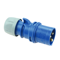 Wtyczka przenośna Shark 16A 2P+Z 230V 50/60Hz 6h IP44 niebieska | 013-6 PCE
