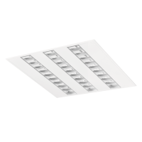 Oprawa rastrowa Quaset LED 3x PAR-S 45W 4000K 4980lm, biała | CD001.1133.840.A000 Plexiform