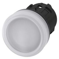 Lampka sygnalizacyjna 22mm, okrągła, plastikowy, biała, gładka, SIRIUS ACT | 3SU1001-6AA60-0AA0 Siemens