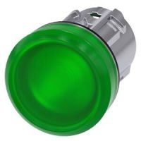 Lampka sygnalizacyjna 22mm, okrągła, metal błyszczący, zielona, gładka, SIRIUS ACT | 3SU1051-6AA40-0AA0 Siemens