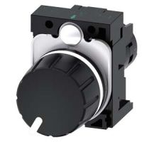 Potencjometr kompaktowy 22mm, okrągły, plastikowy, czarny, 47K Ohm, przyłącze śrubowe SIRIUS ACT | 3SU1200-2PR10-1AA0 Siemens