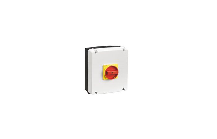 Obudowa do GA063SA, GA063A-GA100A i GA080D, żółto/czerwone pokrętło | GAZ2 Lovato Electric