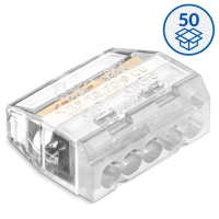 Szybkozłączka wtykowa do drutów i wielodrutów 0,75…4 mm² , 5-torowa | 88000002S Simet