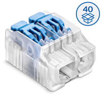 Szybkozłączka z dźwignią SCL2 transparentny/niebieski | 88000303S Simet