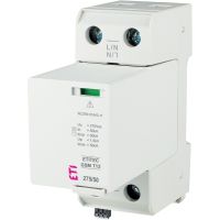 Ogranicznik przepięć, iskiernik Iimp=50kA, ETITEC GSM T12 275/50 1+0, typ T1+T2 (B+C) | 002440720 Eti