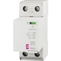 Ogranicznik przepięć, kombinowany warystor+iskiernik 25kA, ETITEC SM T12 300/25 1+0, typ T1+T2 (B+C) | 002440738 Eti