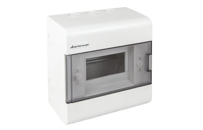 Rozdzielnica moduł. n/t SRn-6 1x6 198x192x95mm IP40 (N+PE) drzwi transp, biała (1/336szt) | 1.1 Elektro-Plast Opatówek