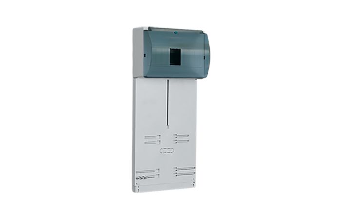 Tablica licznikowo-rozdzielcza TLR-3F (N+PE)z obud.na wył.nadpr,z szybką rew.IP20 480x200x94mm szara | 10.1A Elektro-Plast Opatówek
