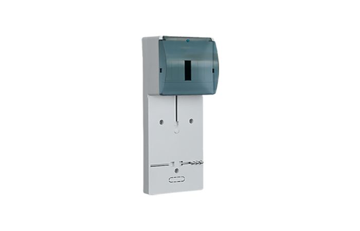 Tablica licznikowo-rozdzielcza TLR-1F (N+PE)z obud.nawył.nadpr,z szybką rew.IP20 380x152x112mm szara | 10.2A Elektro-Plast Opatówek