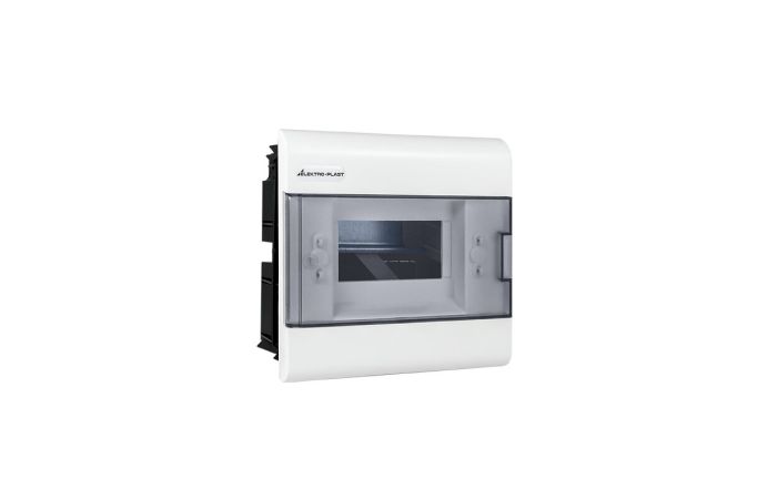 Rozdzielnica moduł. p/t SRp-6 1x6 190x192x94mm IP40 (N+PE) drzwi transp, biała (1/336szt) | 2.1 Elektro-Plast Opatówek