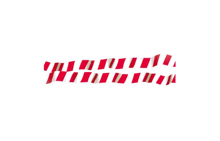 Taśma oznacznikowa i ostrzegawcza TO-6 biało-czerwona (80x0,05) (100m) | 18.6 Elektro-Plast Opatówek