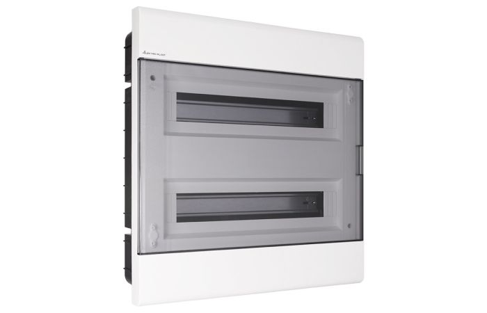 Rozdzielnica moduł. p/t SRp-36/2 2x18 445x420x117mm IP40 (N+PE) drzwi transp, biała (1/70szt) | 2.88 Elektro-Plast Opatówek