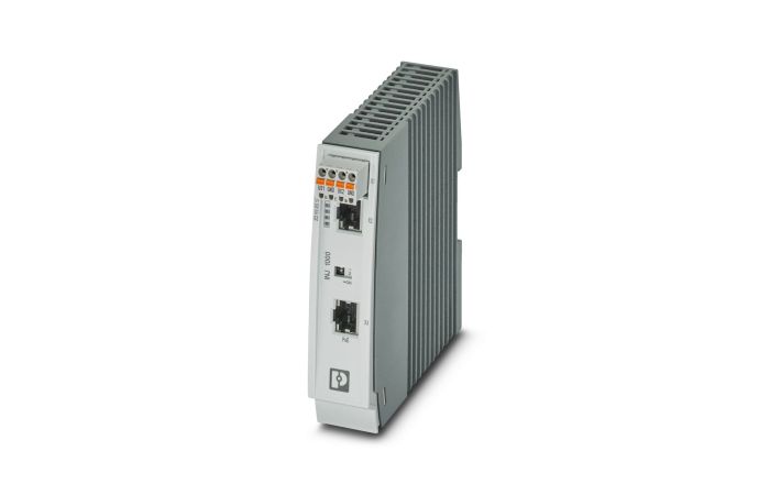 Iniektor PoE, 30 W, dwa gniazda RJ45, 10/100/1000 Mb/s, montaż na szynie DIN, IP20 | 2703005 Phoenix Contact