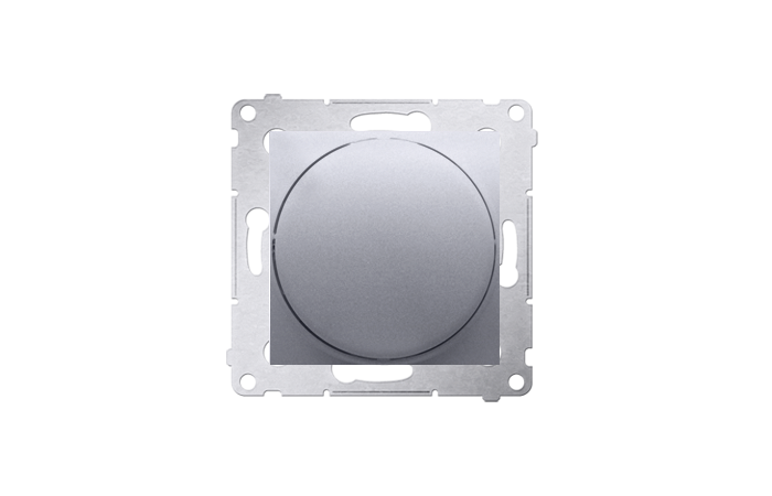 Ściemniacz obrotowy do LED ściemnialnych 230V (moduł) 2–250 W, srebrny mat DS9L.01/43 Simon 54 | DS9L.01/43 Kontakt Simon