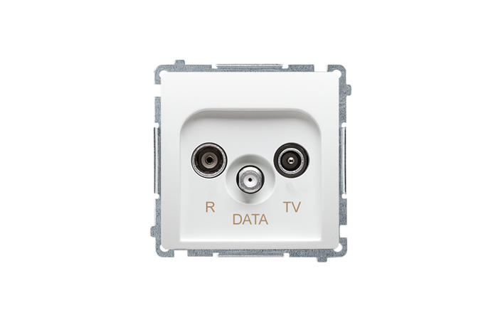 Gniazdo R-TV-DATA (moduł) biały BMAD.01/11 Simon Basic | BMAD.01/11 Kontakt Simon
