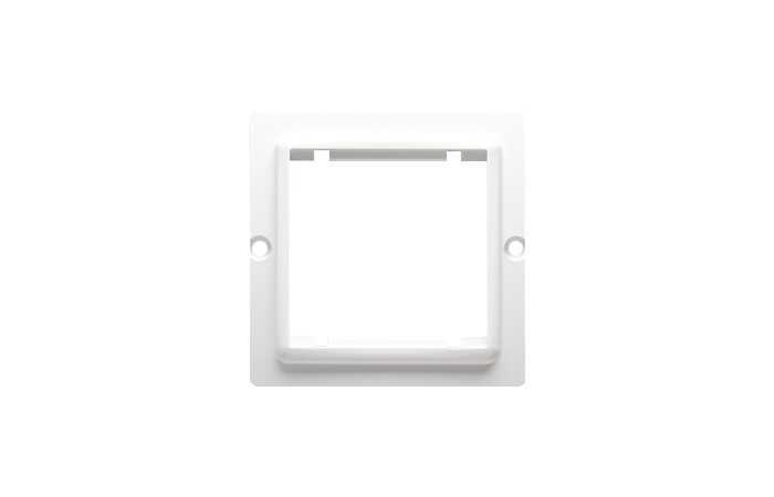 Adapter na osprzęt standardu 45×45 mm, montaż do puszki na wkręty, biały BMA45/11 Simon Basic | BMA45/11 Kontakt Simon
