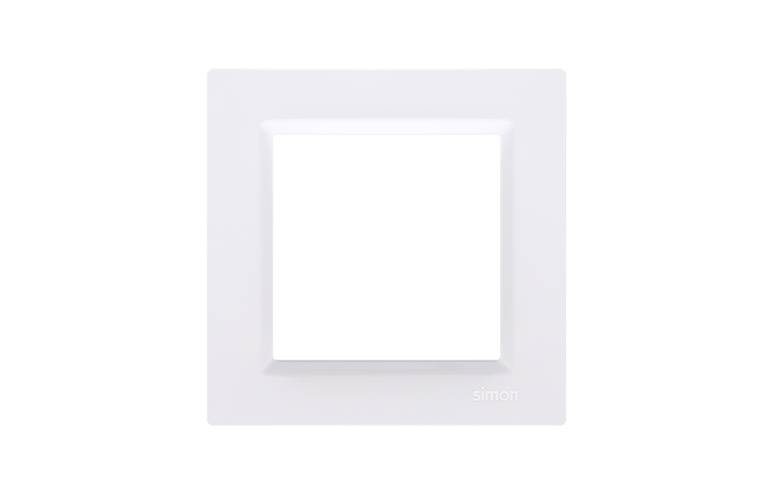 Ramka pojedyncza, uniwersalna poziom i pion, biały, Simon 10 | CR1/11 Kontakt Simon