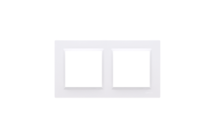 Ramka podw&oacute;jna, uniwersalna poziom i pion, biały, Simon 10 | CR2/11 Kontakt Simon