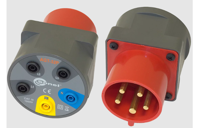 Adapter 5-pin do miernika AGT-32A gniazda bananowe | WAADAAGT32P Sonel