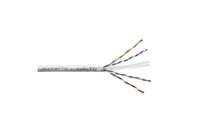 Kabel teleinformatyczny U/UTP kat.6 450Mhz PVC Emiter Net Standard szary /karton305/ KRĄŻEK | K/EMITERNET-UTP6PVC-STD. Emiternet