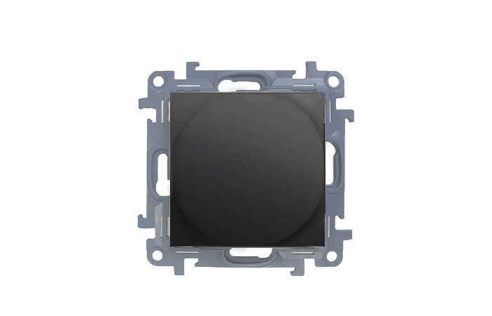 Ściemniacz obrotowy do LED ściemnialnych 230 V 2–250 W, czarny Max zródeł LED - 10 szt. Simon 10 | CS9LA.01/49 Kontakt Simon