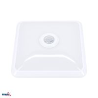 Oprawa plafoniera LED DORIA 12W 4000K 860LM IP20 KWADRAT CZ. PIR | C38-ST58-124-PIR Bemko