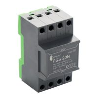 Transformator 1-fazowy modułowy bezpieczeństwa PSS  20N 500/24V 0,83A, na szynę DIN, IP20, Ta 40 | 17000-1187 Breve-Tufvassons