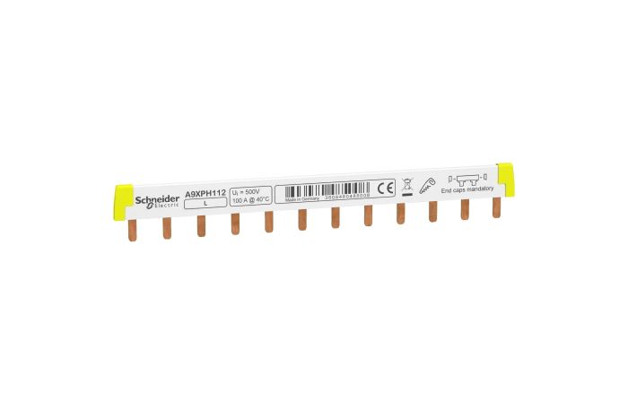 Szyna łączeniowa ( sztyftowa ) 1P 12 modułów 100A, Acti9 | A9XPH112 Schneider Electric