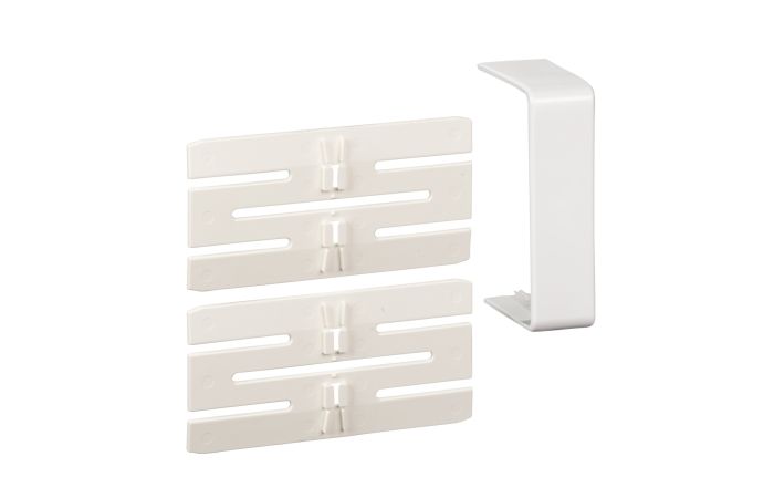 Łącznik z osłoną poŁączenia 75x55 mm PC/ABS biel polarna Optiline 45 | ISM10106P Schneider Electric