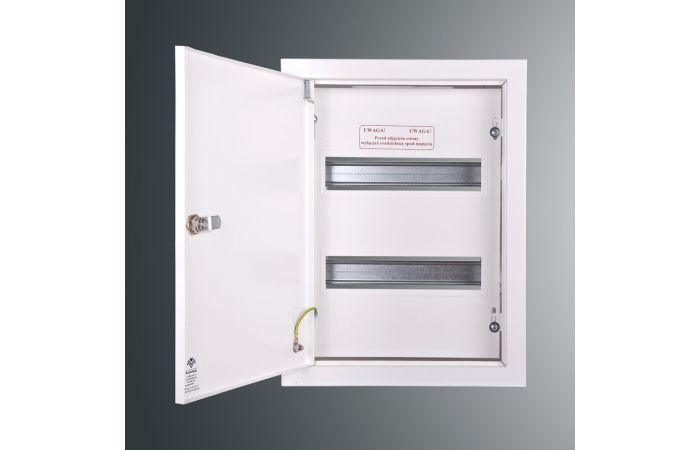 Rozdzielnica p/t modułowa RW 2NN 2 x 12S 392x288x130; szyna TSH35;zamek patent.9081; IP30; RAL 9003 | RW 2NN 2 x 12S Kubiak