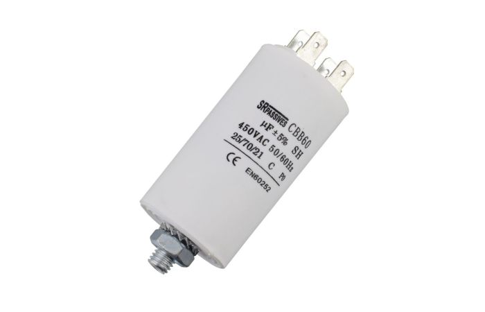 Kondensator do silników 12uF 450V, 30x57mm 25-70 stopni | CBB60E-12/450 SR PASSIVES