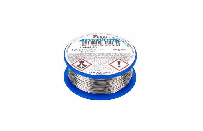 Cyna 1.5mm/100g Sn60Pb40 CYNEL | LUT0109-100 LECHPOL ELECTRONICS