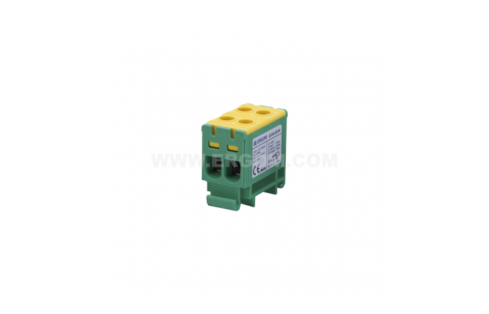 Złączka 2-torowa Al/Cu, ZJUN-2x16/PE do przewodów 16mm² 1000V żółto-zielona(14szt) | R34RR-07020001943 Ergom