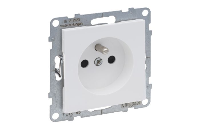 Gniazdo 2P+Z 16A 250V zaciski śrubowe, biały, Suno | 721185 Legrand