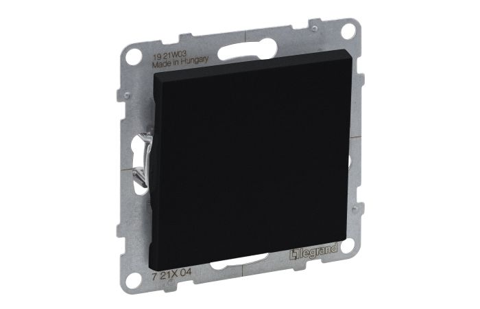 Łącznik 1-biegunowy 10 AX 250 V zaciski automatyczne, czarny, Suno | 721401 Legrand