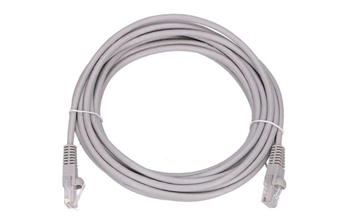 Patchcord LAN RJ45 Kat.5e UTP 5m AWG26 CU szary Extralink | EX.7690 Batna