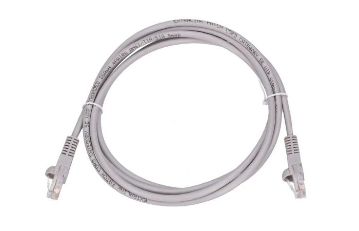 Patchcord LAN RJ45 Kat.5e UTP 2m AWG26 CU szary Extralink | EX.7676 Batna