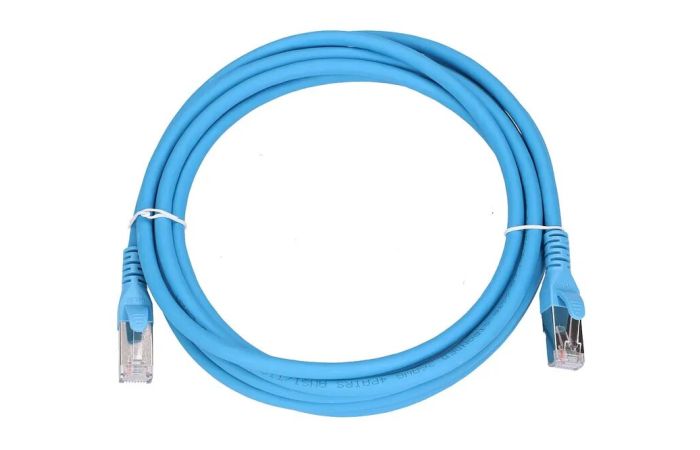 Patchcord LAN RJ45 Kat.6A S/FTP 3m AWG26 CU niebieski Extralink | EX.6570 Batna