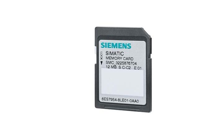 SIMATIC S7, memory cards for S7-1x00 CPU/SINAMICS, 3, 3V Flash, 12 MB | 6ES7954-8LE04-0AA0 Siemens