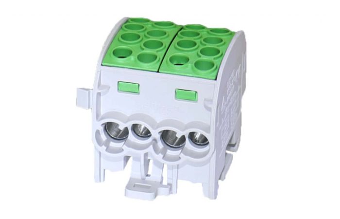 SCB 35-2 Blok rozdzielczy - odgałęźny Al/Cu 80220 SIMBLOCK zielony | 81506005 Simet