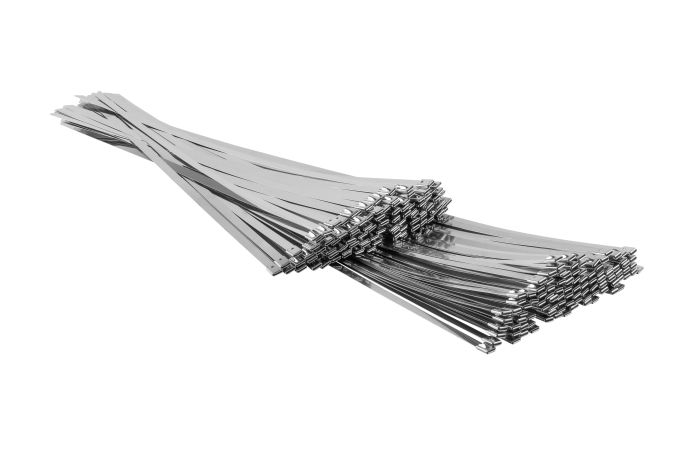 Opaska zaciskowa stal nierdzewna 304, 550x4,5mm Ball-lock, UV (100szt) | OBL(550)4,5G304 Loob